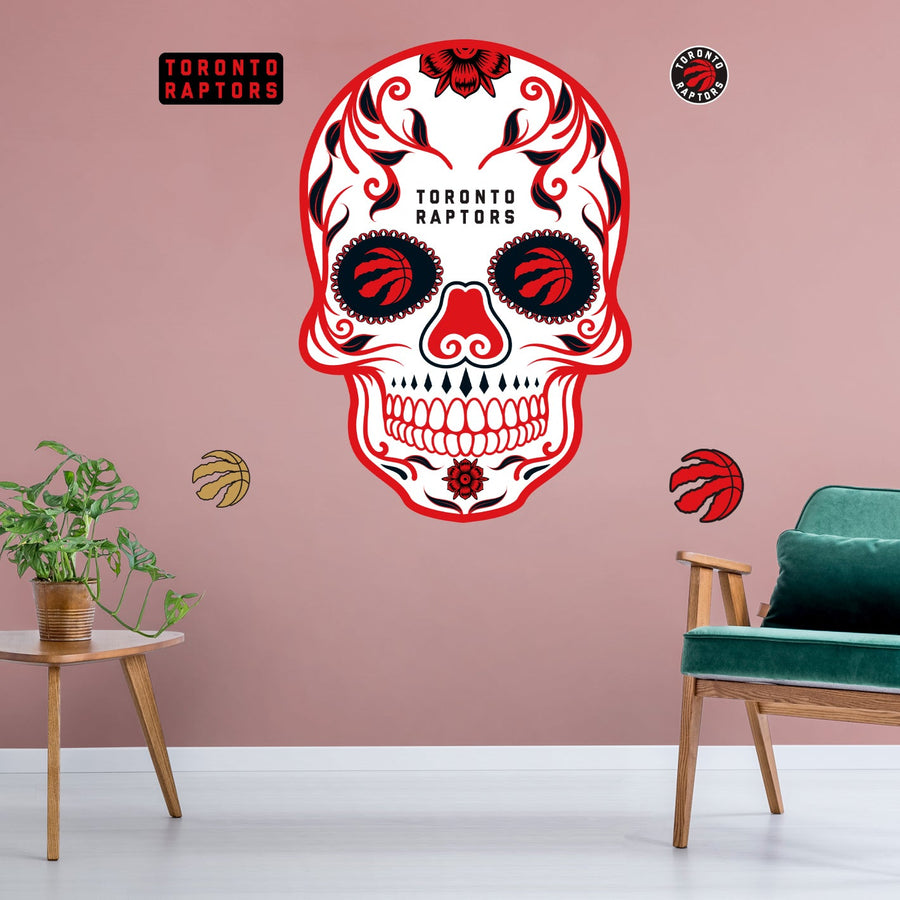 Toronto Raptors - RealBig Sugar Skull Collection - Official NBA - Reusable Vinyl Wall Decals