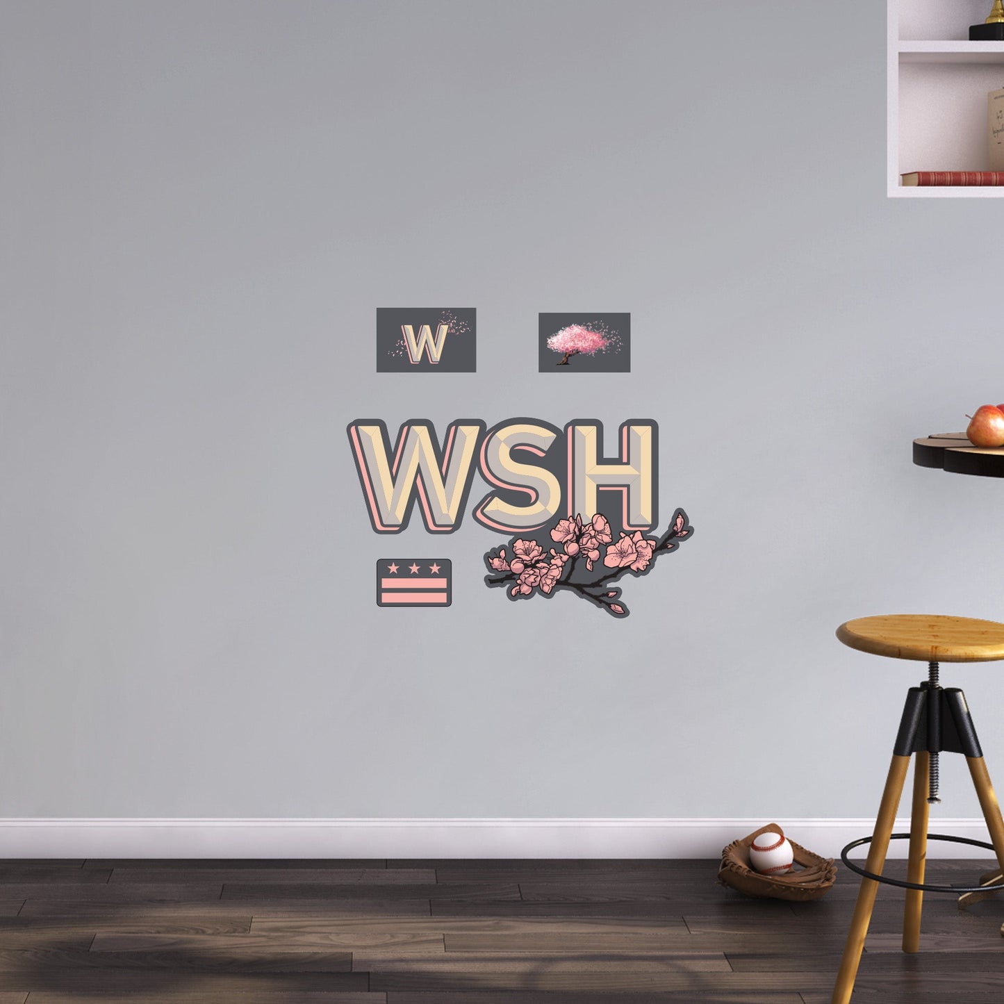 Washington Nationals:   City Connect Logo        - Officially Licensed MLB Removable     Adhesive Decal