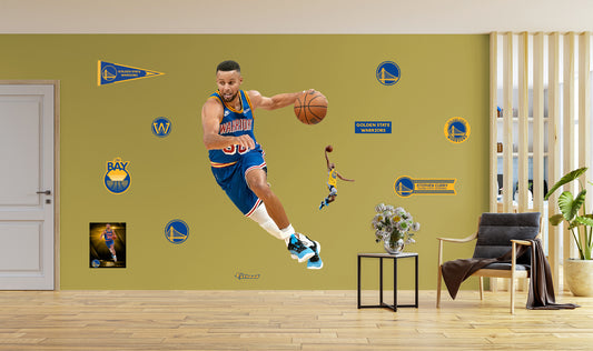 Golden State Warriors: Stephen Curry 2021 Classic Jersey        - Officially Licensed NBA Removable     Adhesive Decal
