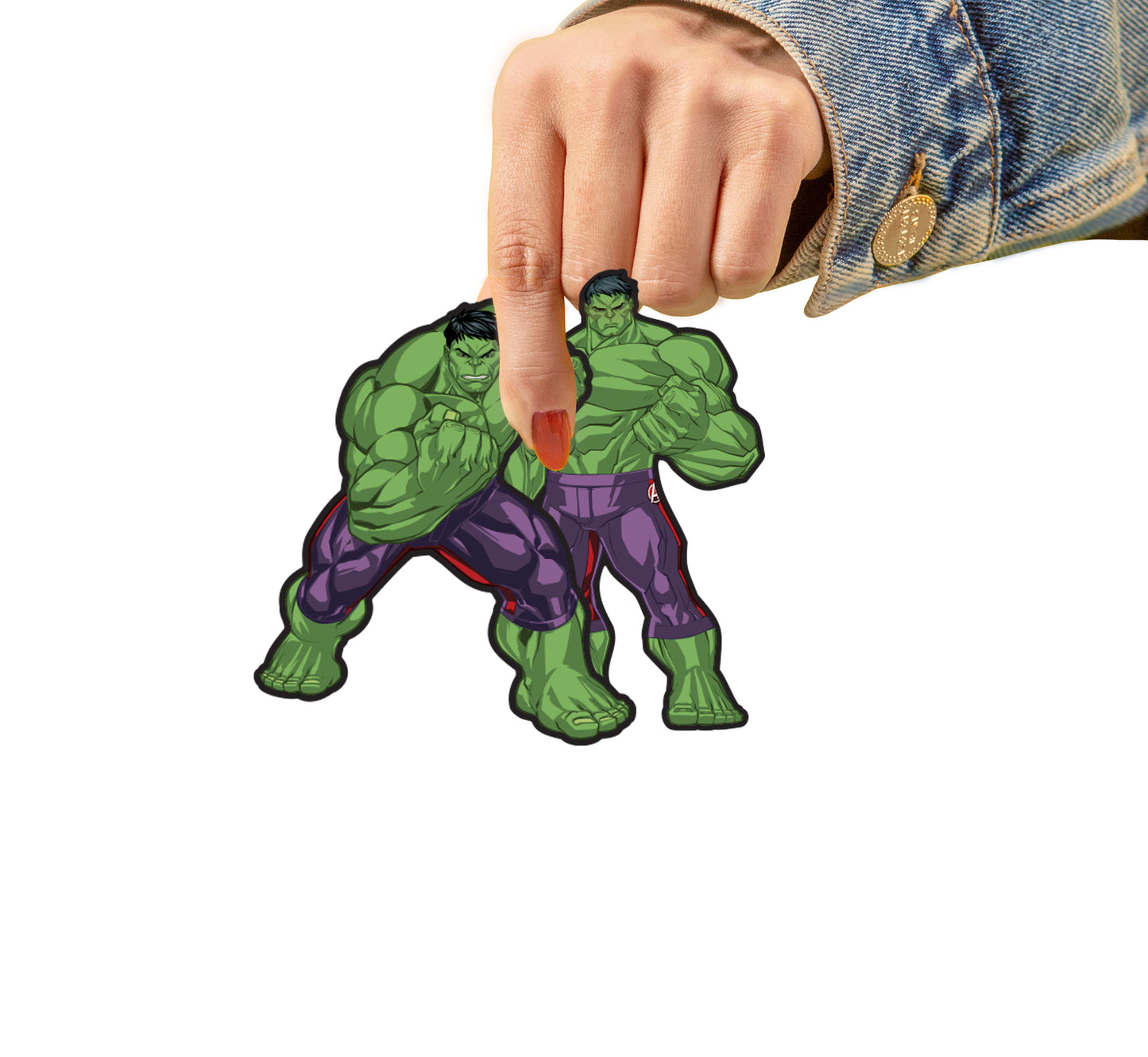 Sheet of 5 -Avengers: HULK Minis        - Officially Licensed Marvel Removable    Adhesive Decal
