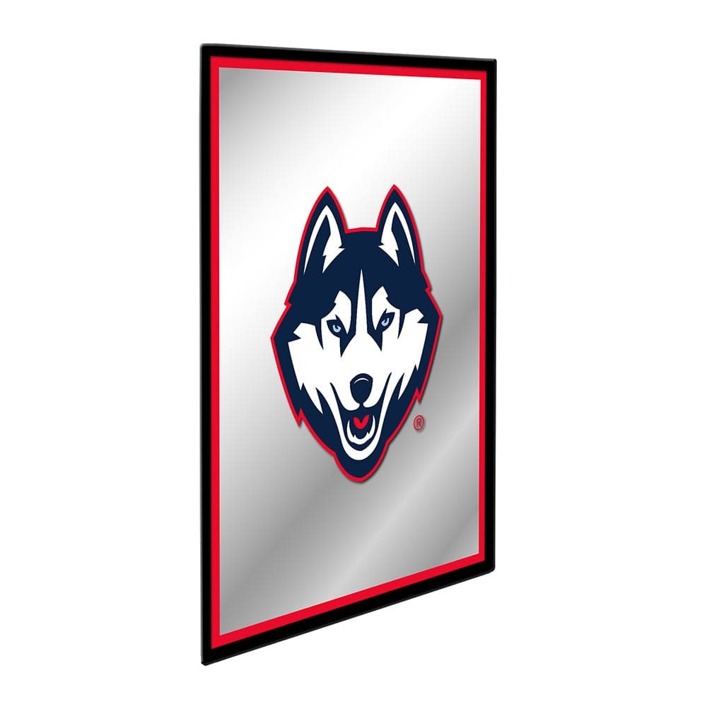 UConn Huskies: Mascot - Framed Mirrored Wall Sign - The Fan-Brand