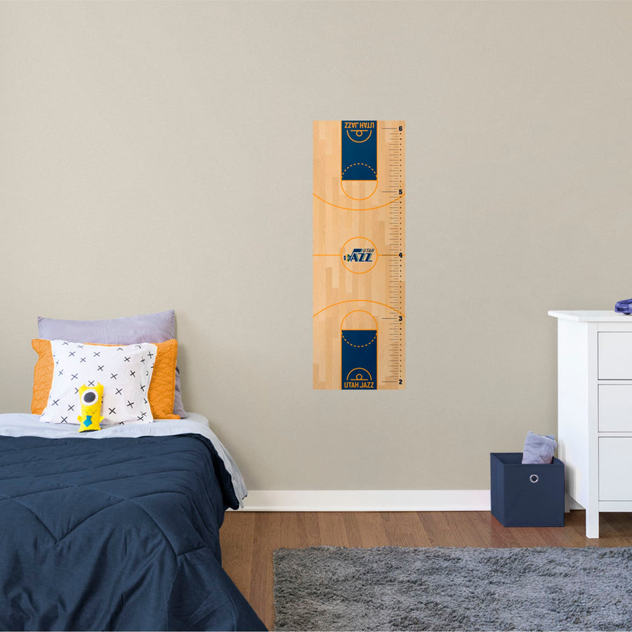 Utah Jazz - Growth Chart - Official NBA - Reusable Vinyl Wall Decal