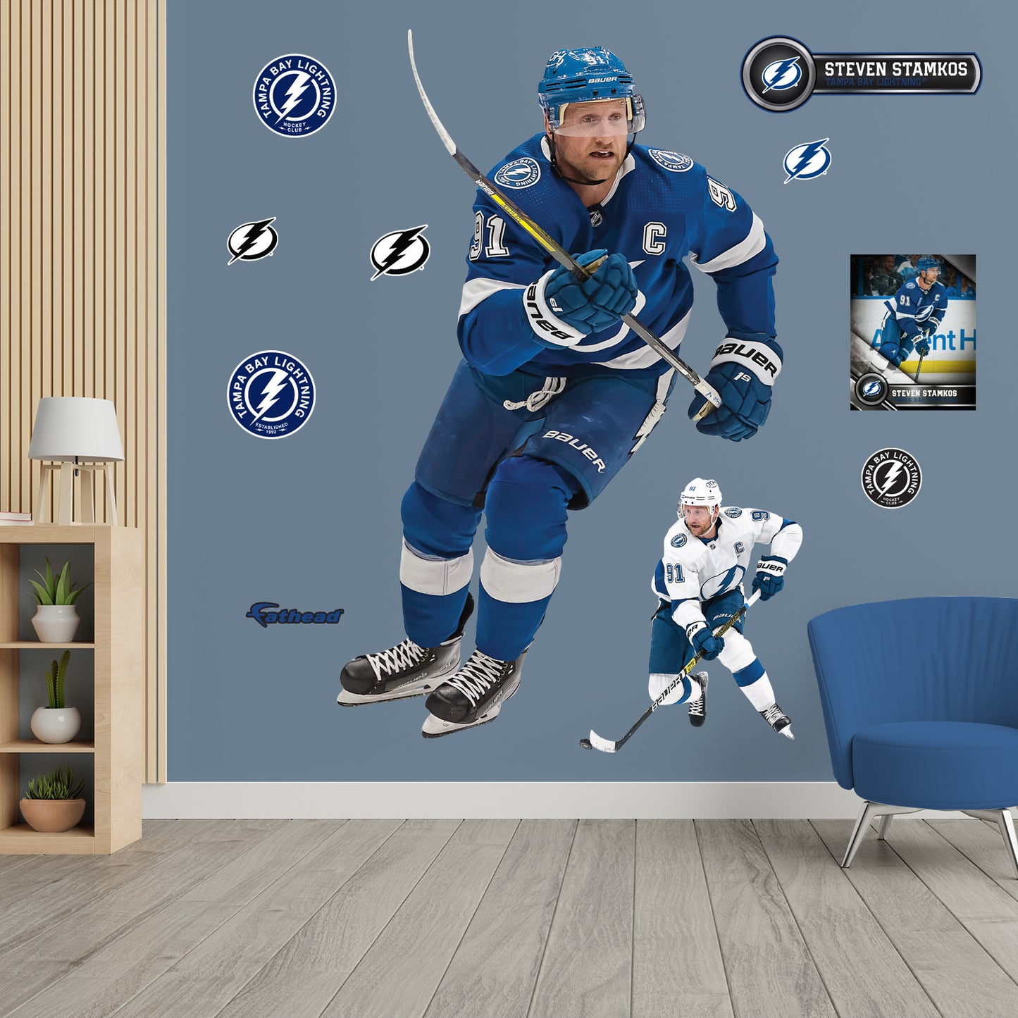 Tampa Bay Lightning: Steven Stamkos 2021        - Officially Licensed NHL Removable     Adhesive Decal