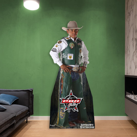 PBR: Keyshawn Whitehorse Life-Size   Foam Core Cutout  - Officially Licensed Pro Bull Riding    Stand Out