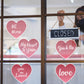 Valentine's Day: My Heart is Yours Window Clings - Removable Window Static Decal