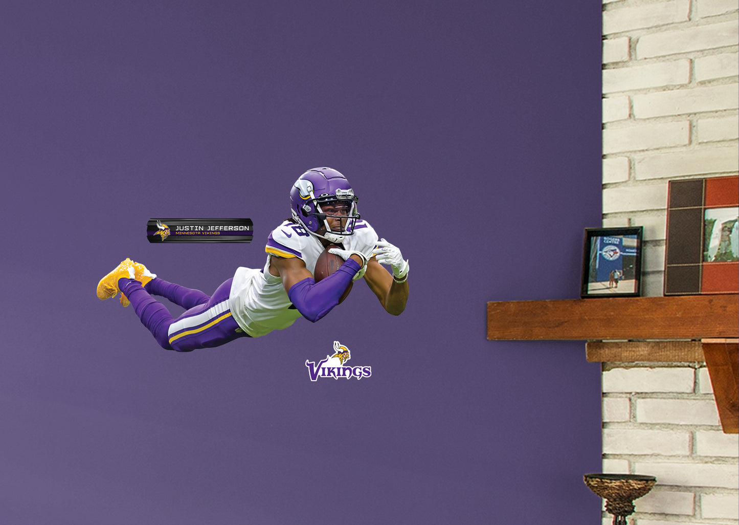 Minnesota Vikings: Justin Jefferson 2021        - Officially Licensed NFL Removable     Adhesive Decal