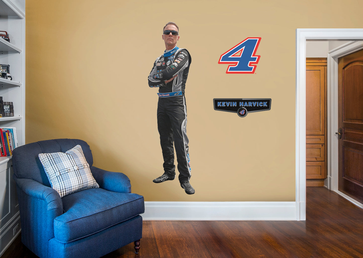 Kevin Harvick - RealBig Driver Collection - Official NASCAR - Reusable Vinyl Wall Decals