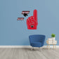 Clark Atlanta Panthers: Foam Finger - Officially Licensed NCAA Removable Adhesive Decal