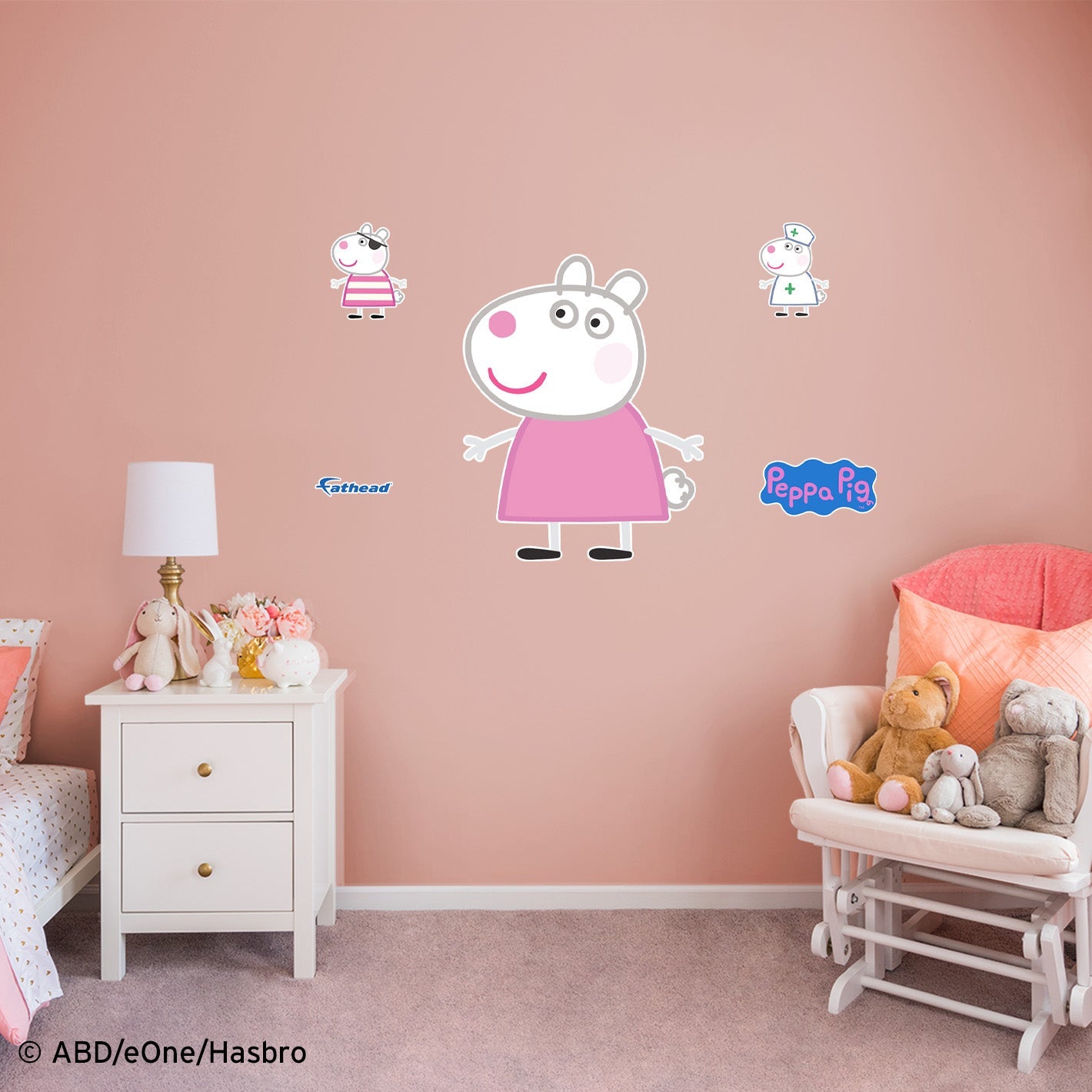 Peppa Pig: Suzy RealBigs - Officially Licensed Hasbro Removable Adhesive Decal