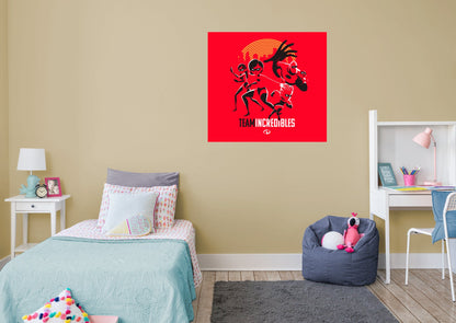 The Incredibles:  Team Incredibles Mural        - Officially Licensed Disney Removable Wall   Adhesive Decal