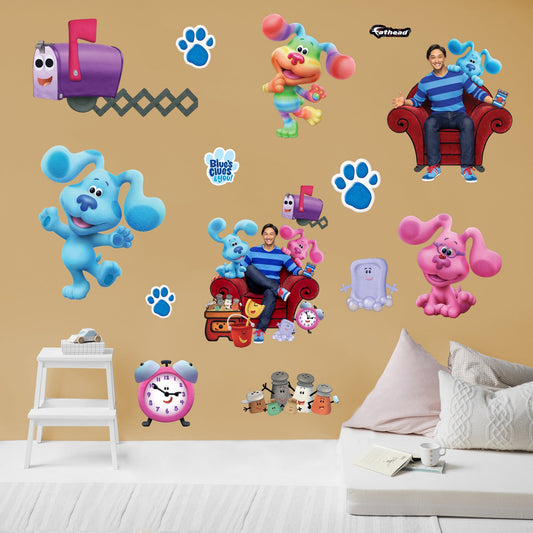 Blue's Clues: Group Collection - Officially Licensed Nickelodeon Removable Adhesive Decal