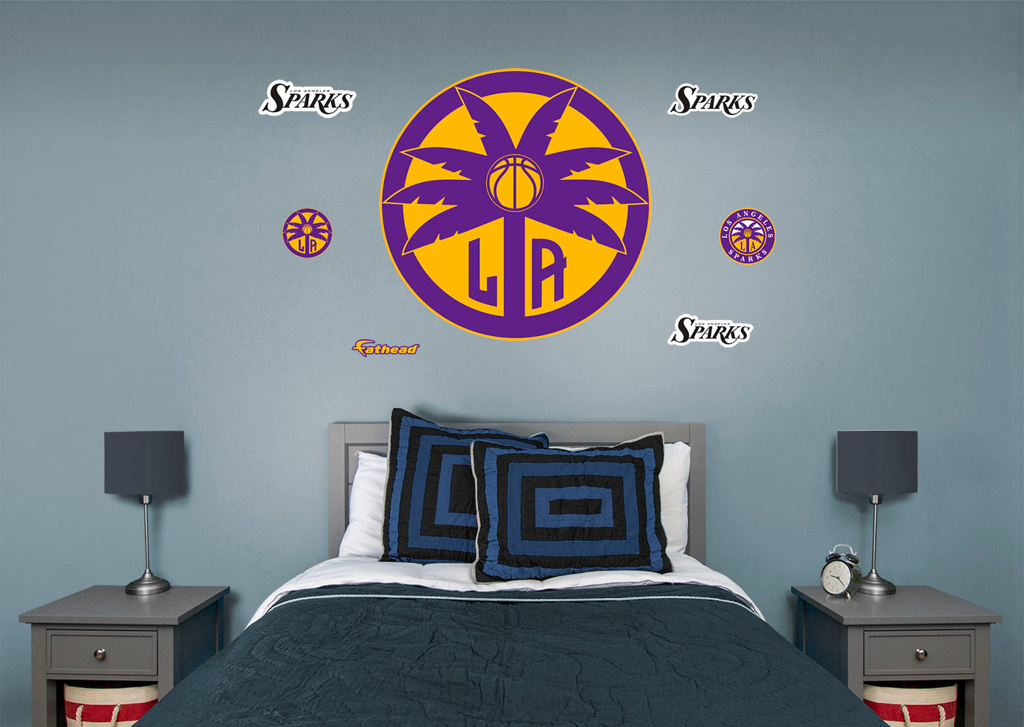 Los Angeles Sparks: Los Angeles Sparks 2021 Logo        - Officially Licensed WNBA Removable Wall   Adhesive Decal
