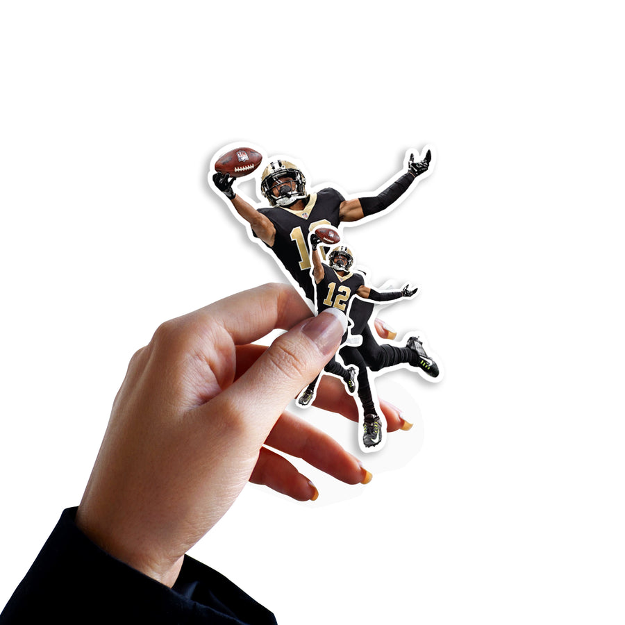 Chris Olave - 5 Minis (Mixed Sizes) - Official NFL - New Orleans Saints - Reusable Vinyl Decals