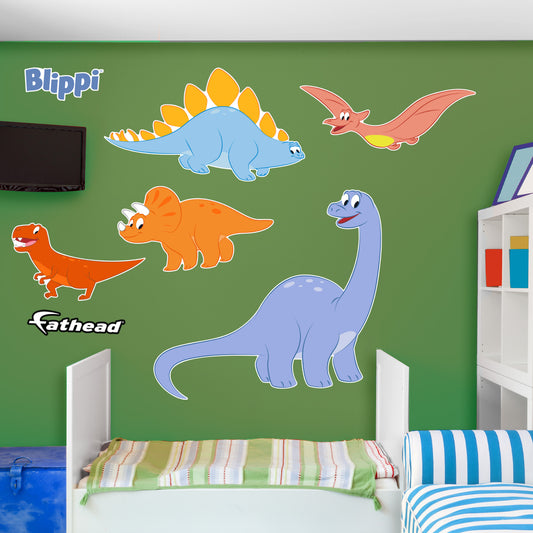 Dinosaurs RealBig        - Officially Licensed Blippi Removable     Adhesive Decal