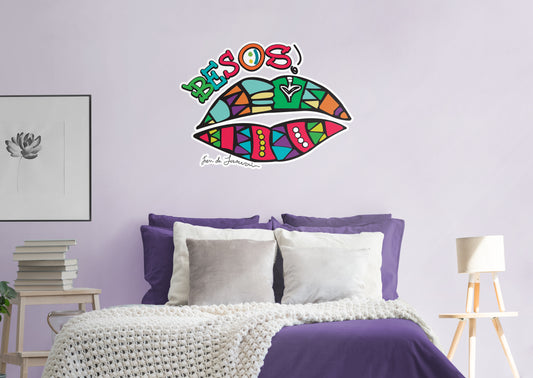 Dream Big Art:  Besos Icon        - Officially Licensed Juan de Lascurain Removable     Adhesive Decal