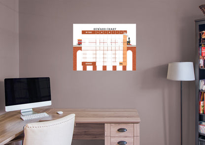 Chart: Trains Brick bridge Dry Erase        -   Removable Wall   Adhesive Decal