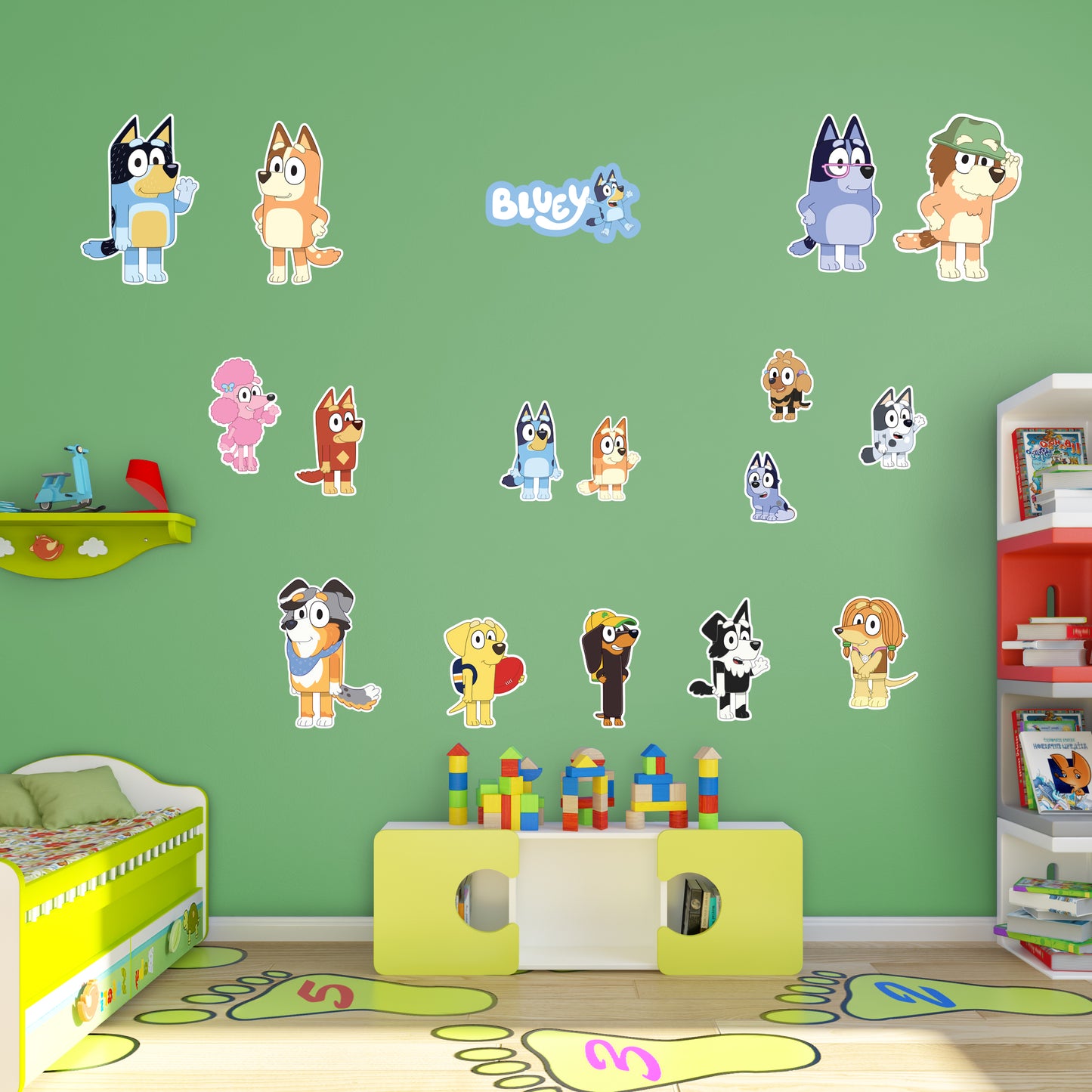 Bluey: Bluey Characters Collection        - Officially Licensed BBC Removable     Adhesive Decal