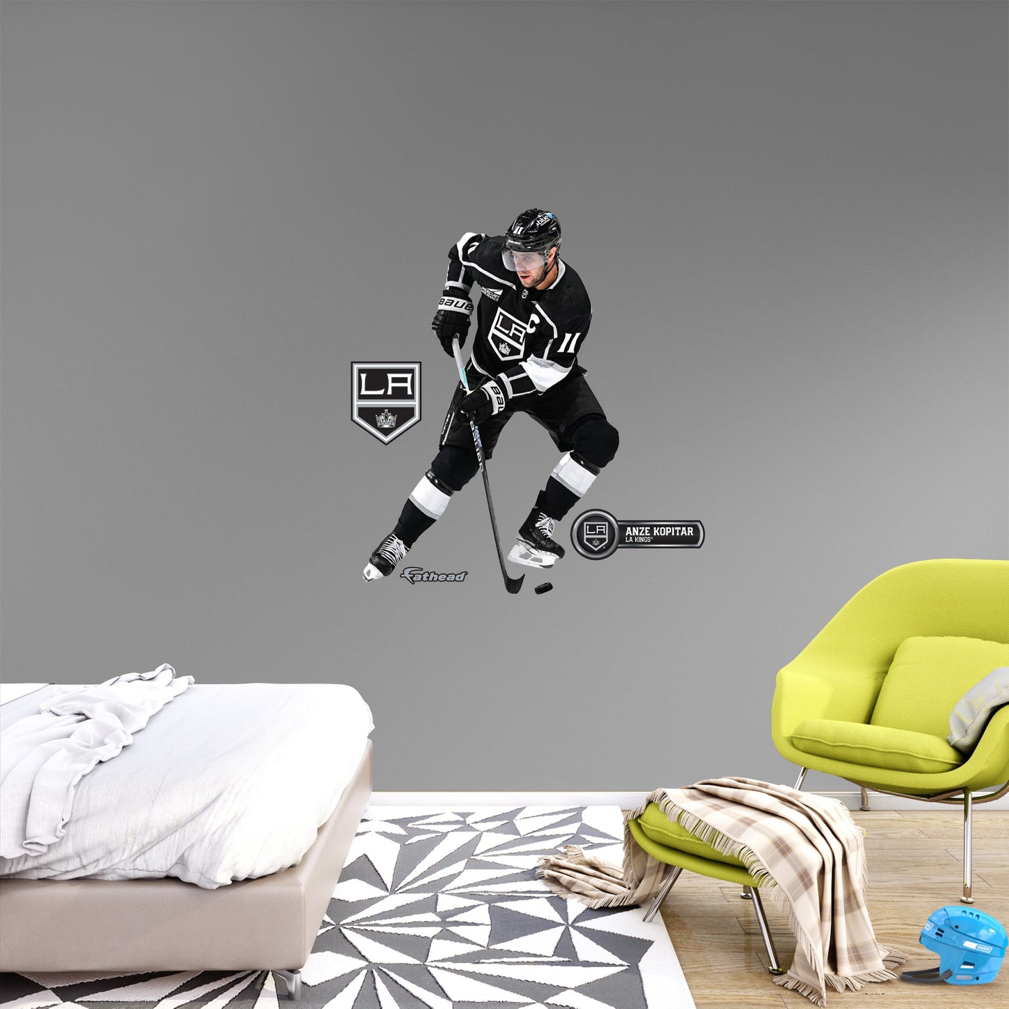 Los Angeles Kings: Anze Kopitar         - Officially Licensed NHL Removable     Adhesive Decal