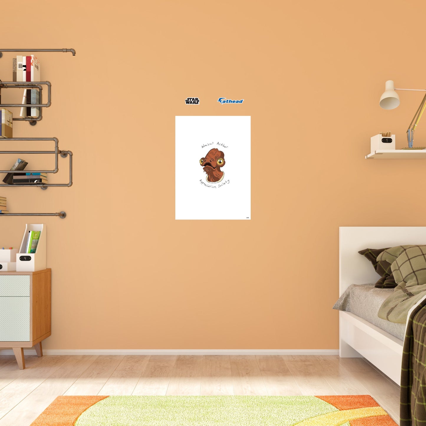 Admiral Ackbar Poster        - Officially Licensed Star Wars Removable     Adhesive Decal