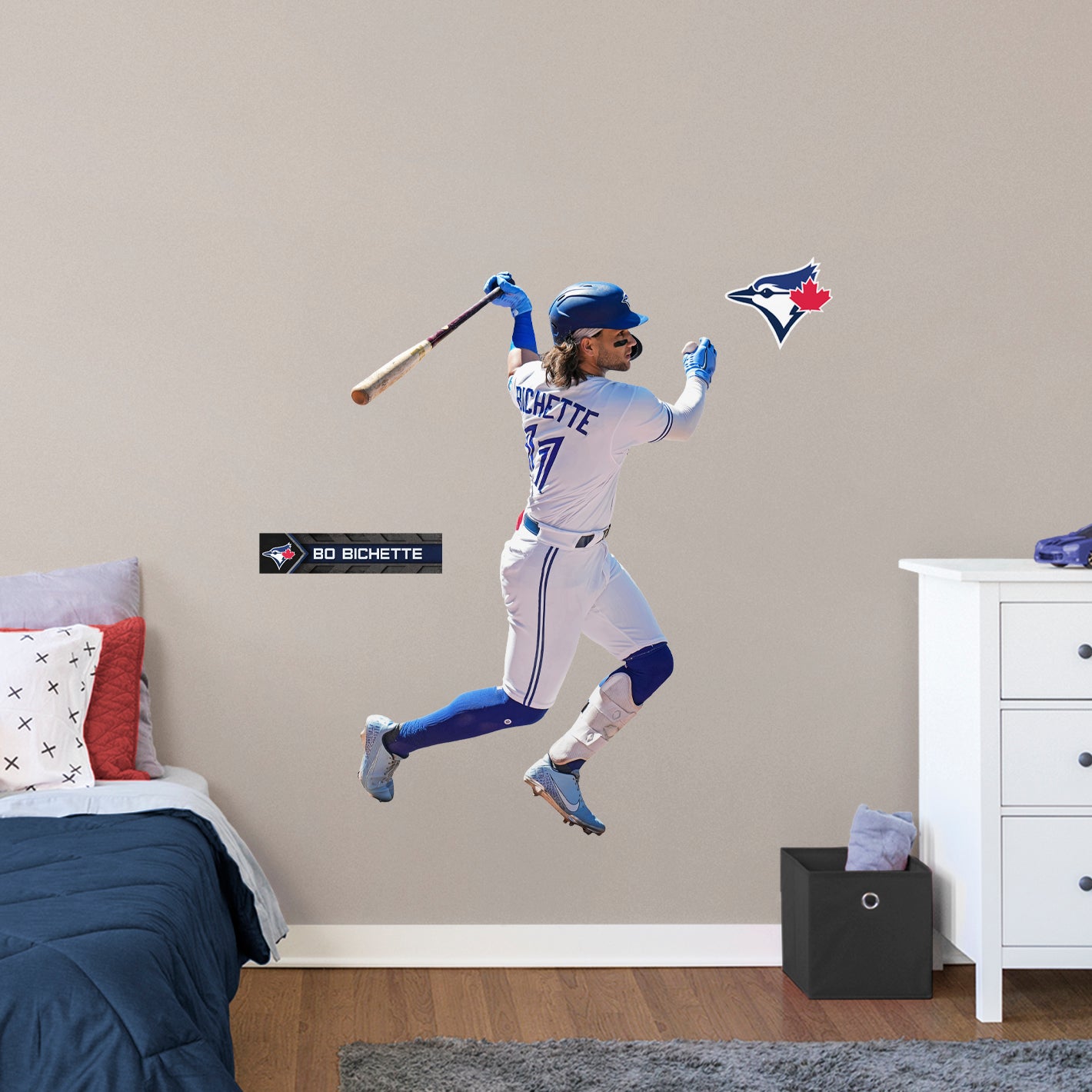 Toronto Blue Jays: Bo Bichette         - Officially Licensed MLB Removable     Adhesive Decal