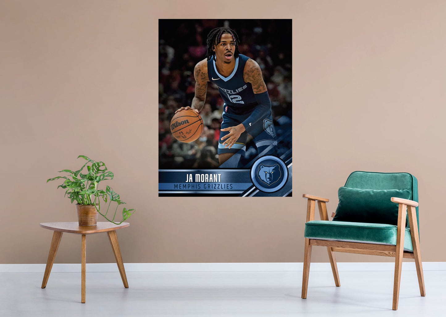Memphis Grizzlies: Ja Morant Poster - Officially Licensed NBA Removable Adhesive Decal
