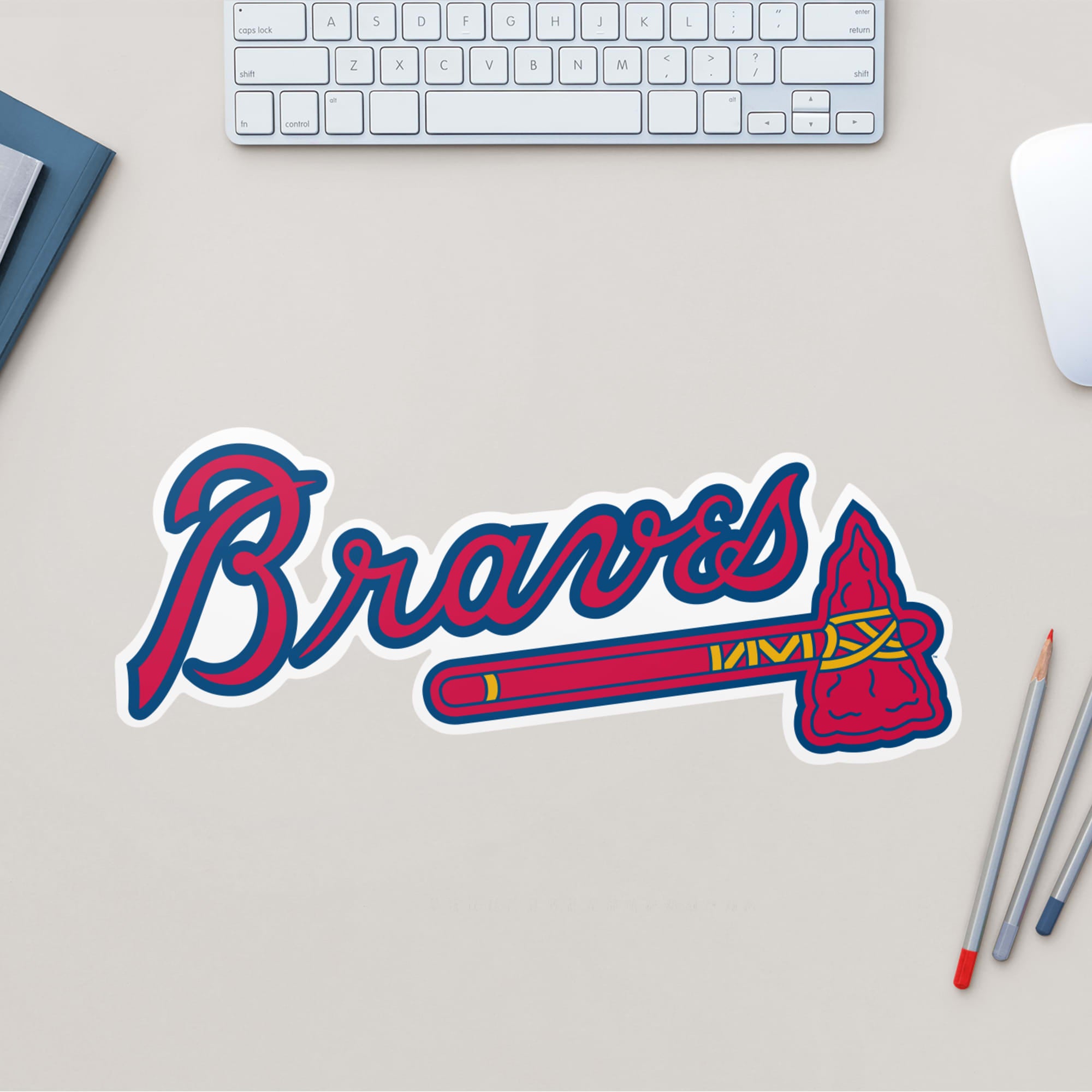 Atlanta Braves Logo Removable Wall Decal | Fathead Official Site