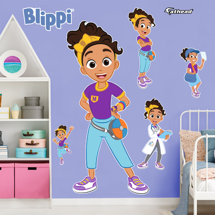 Meekah - RealBig Collection - Official Blippi - Reusable Vinyl Wall Decals