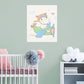 Nursery: Planes White Hipo Mural        -   Removable Wall   Adhesive Decal