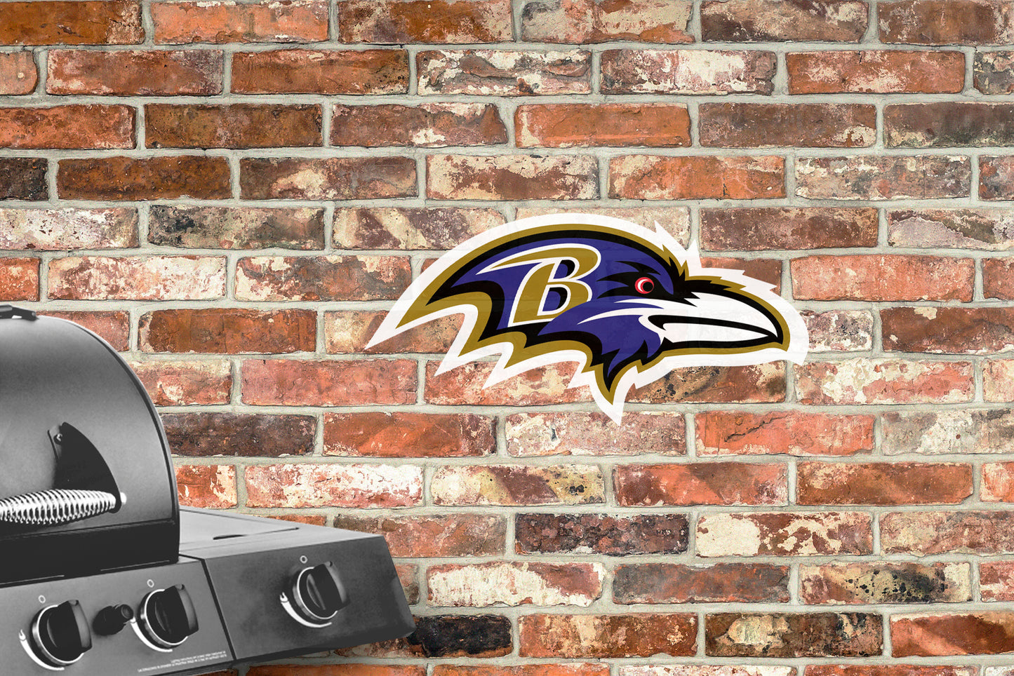 Baltimore Ravens:  Alumigraphic Logo        - Officially Licensed NFL    Outdoor Graphic