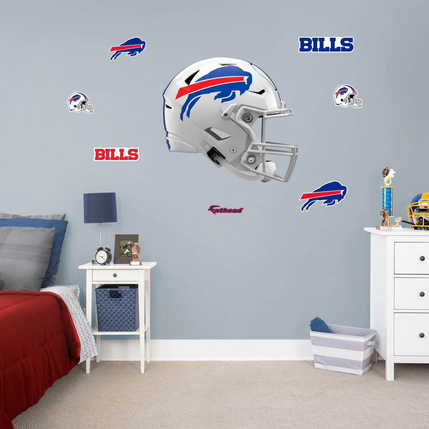 Buffalo Bills:  2022 Helmet        - Officially Licensed NFL Removable     Adhesive Decal