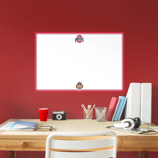 Ohio State Buckeyes: Dry Erase White Board - Officially Licensed NCAA Removable Adhesive Decal