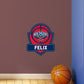 New Orleans Pelicans: Badge Personalized Name - Officially Licensed NBA Removable Adhesive Decal