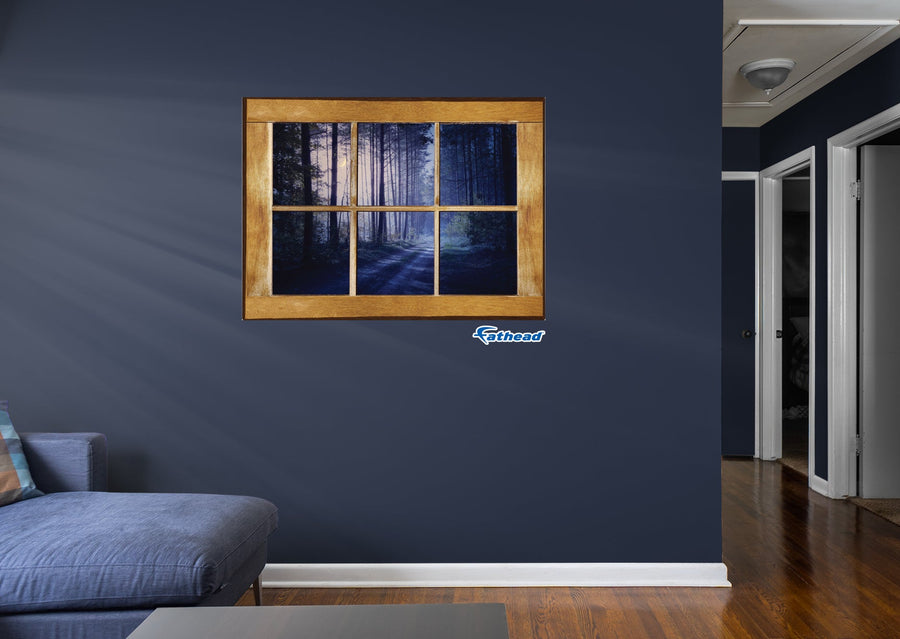 Halloween:  Wood Icon Instant Windows        -   Removable     Adhesive Decal