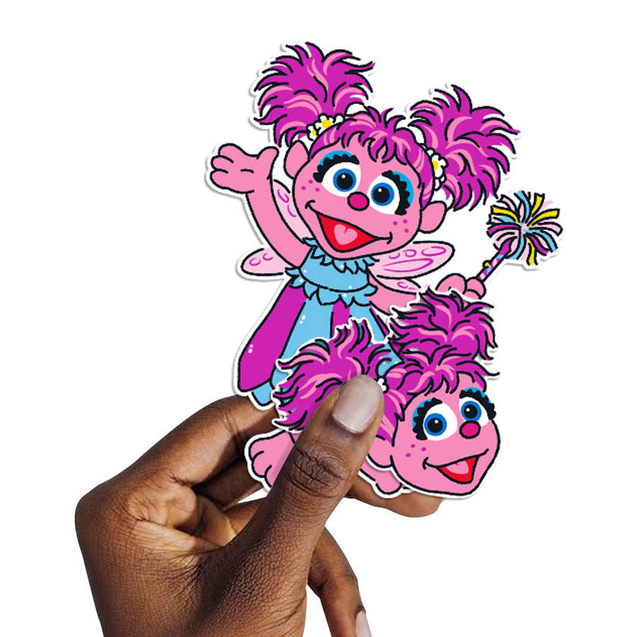 Abby Cadabby - 5 Character Minis (Mixed Sizes) - Official Sesame Street - Reusable Vinyl Decals