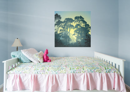 Jungle:  Sunset Mural        -   Removable Wall   Adhesive Decal