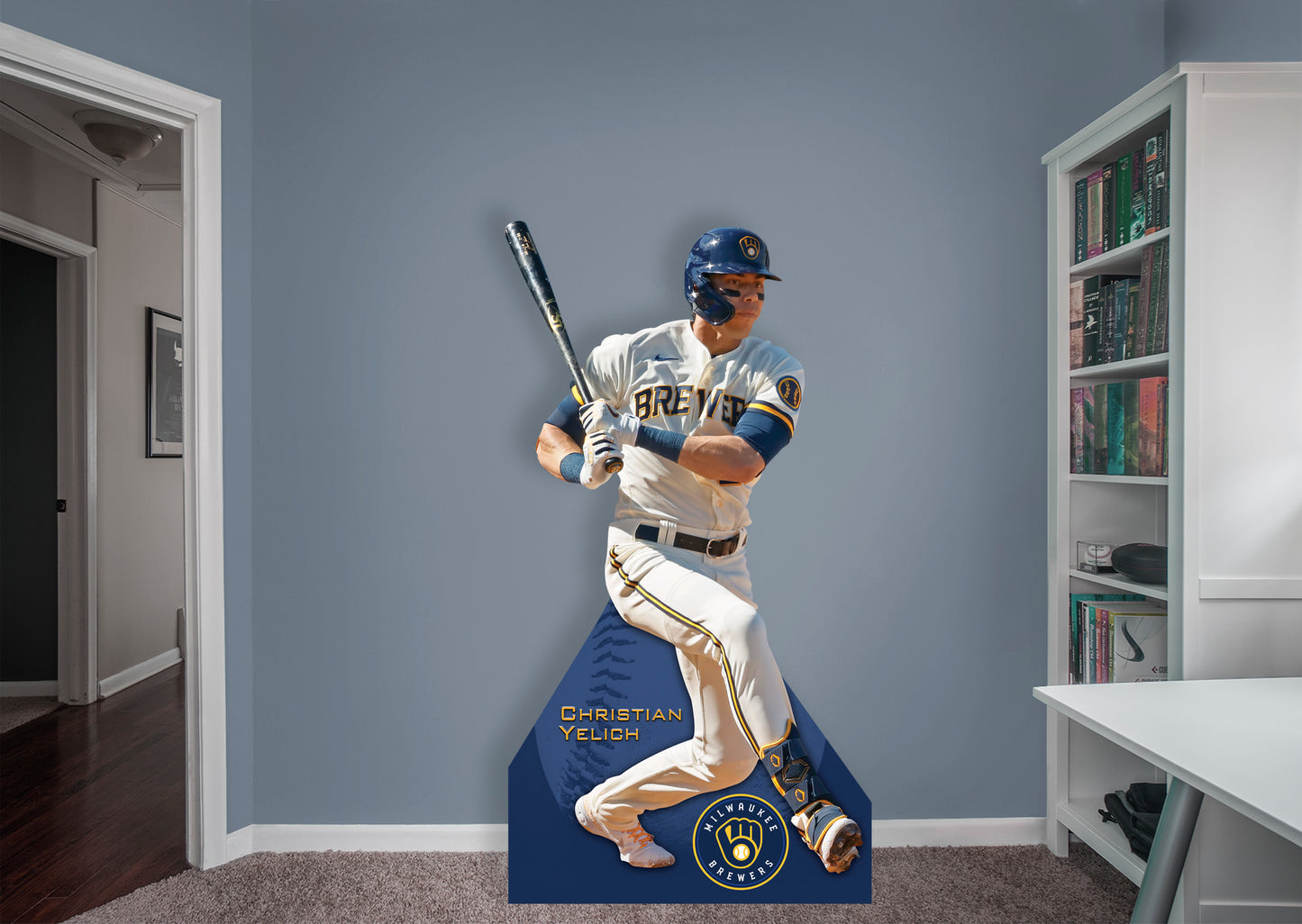 Milwaukee Brewers: Christian Yelich    Foam Core Cutout  - Officially Licensed MLB    Stand Out