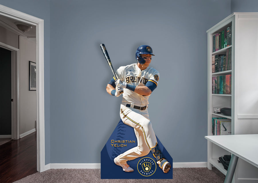Christian Yelich - Life-Size Stand Out - Official MLB - Milwaukee Brewers - Foam Core Cutout