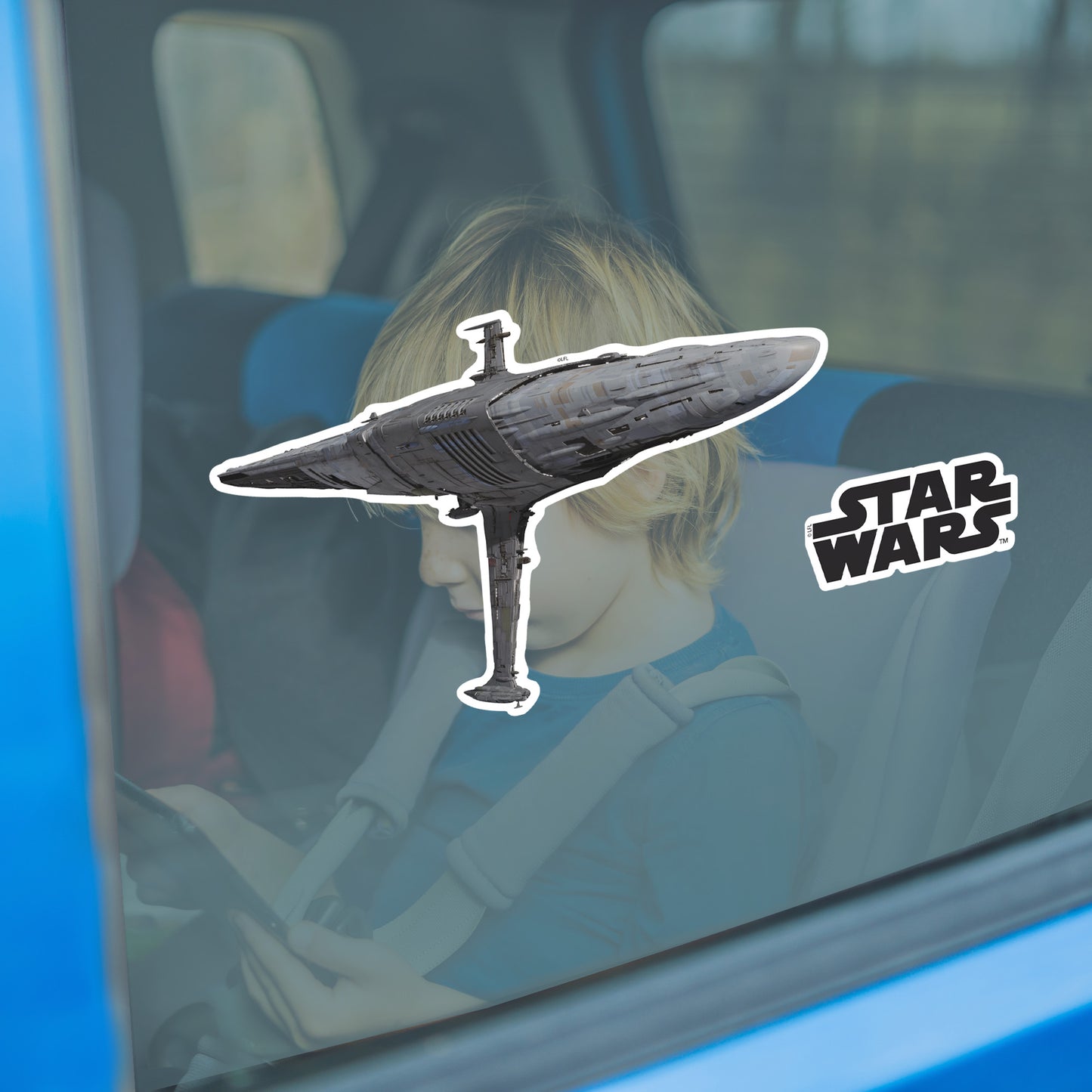 Nebulon-B Frigate Window Clings - Officially Licensed Star Wars Removable Window Static Decal