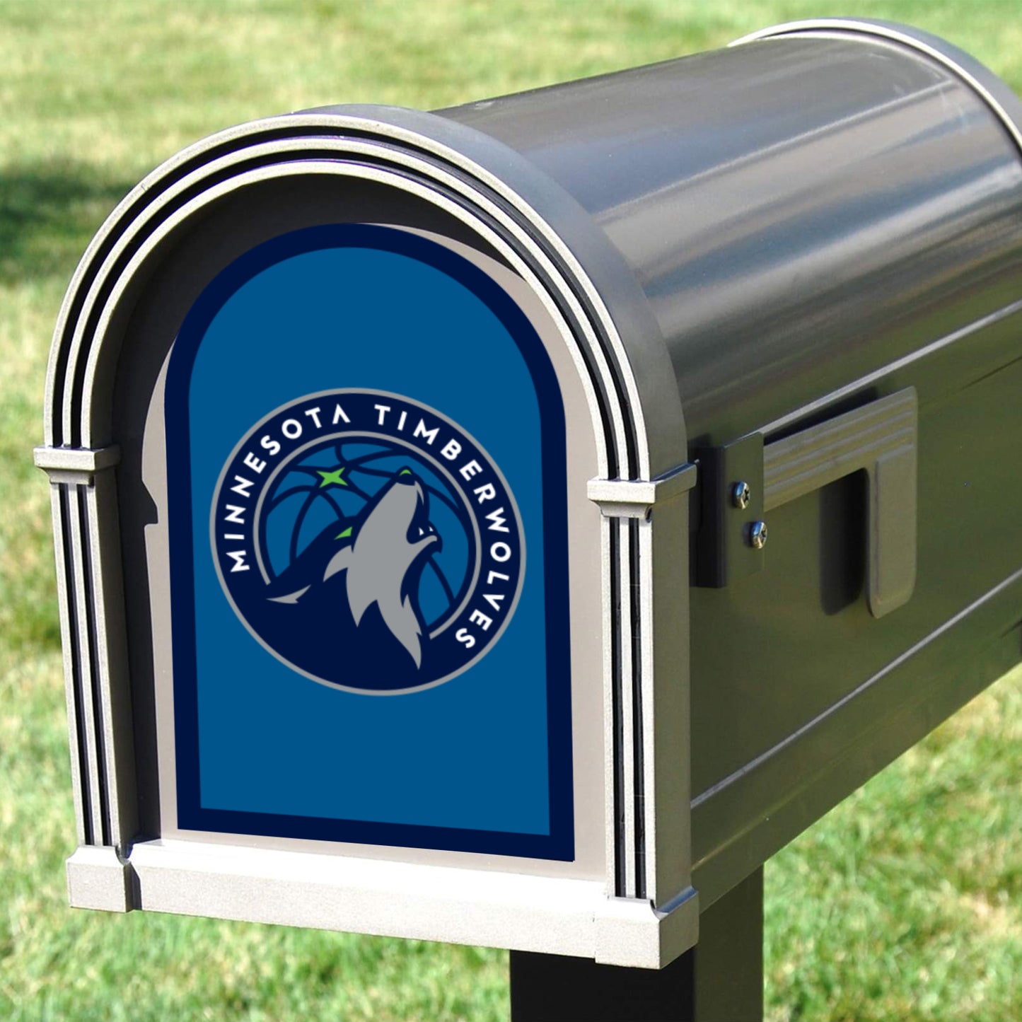 Minnesota Timberwolves:  Mailbox Logo        - Officially Licensed NBA    Outdoor Graphic