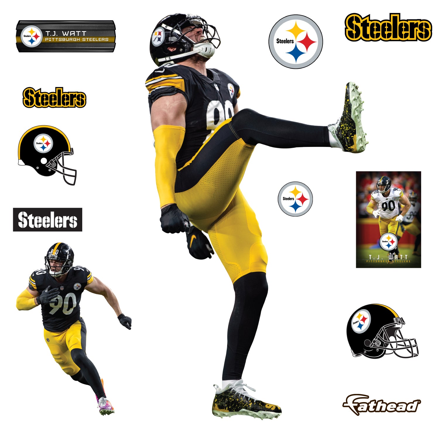 Pittsburgh Steelers: T.J. Watt 2022 - Officially Licensed NFL Removabl –  Fathead