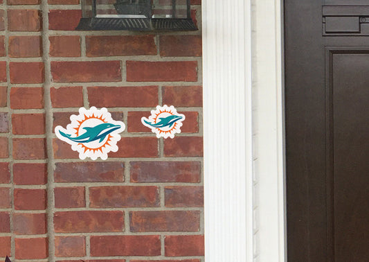 Miami Dolphins:  Alumigraphic Logo Minis        - Officially Licensed NFL    Outdoor Graphic