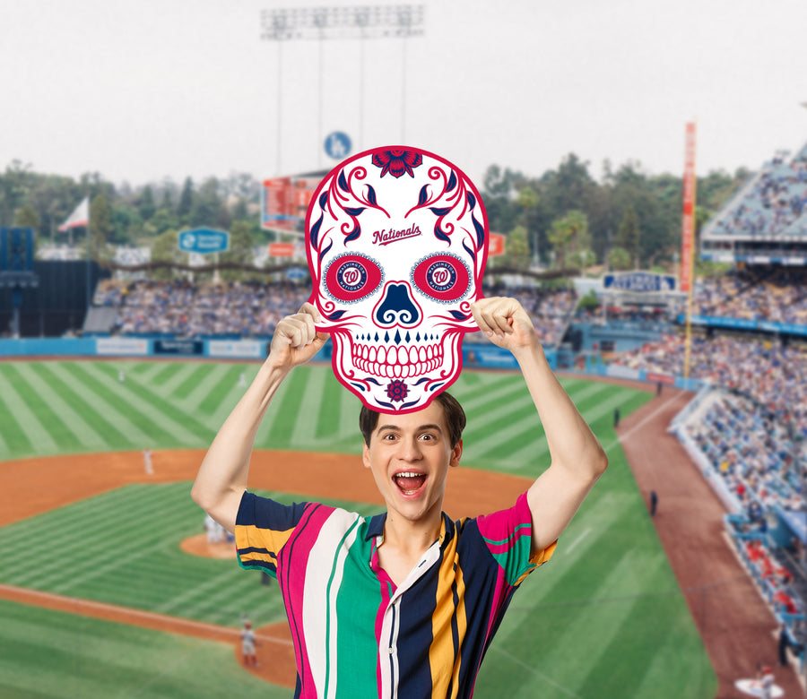 Skull Logo - Big Head - Official MLB - Washington Nationals - Foam Core Cutout