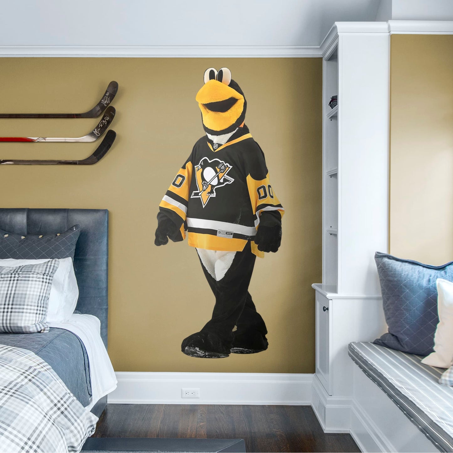 Pittsburgh Penguins: Iceburgh Mascot - Officially Licensed NHL Removable Wall Decal