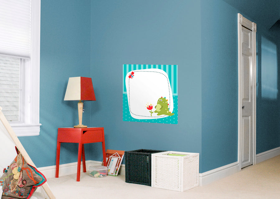 Red Flower Dry Erase            Removable Wall   Adhesive Decal