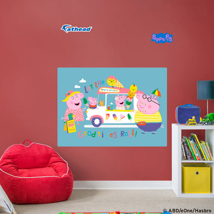 Peppa Pig: Peppa's Ice Cream Poster - Officially Licensed Hasbro Removable Adhesive Decal