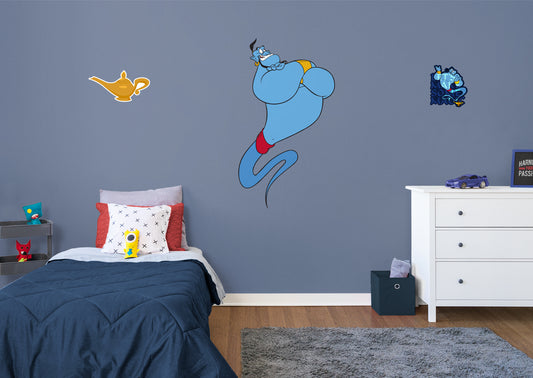 Aladdin: Genie RealBigs        - Officially Licensed Disney Removable Wall   Adhesive Decal