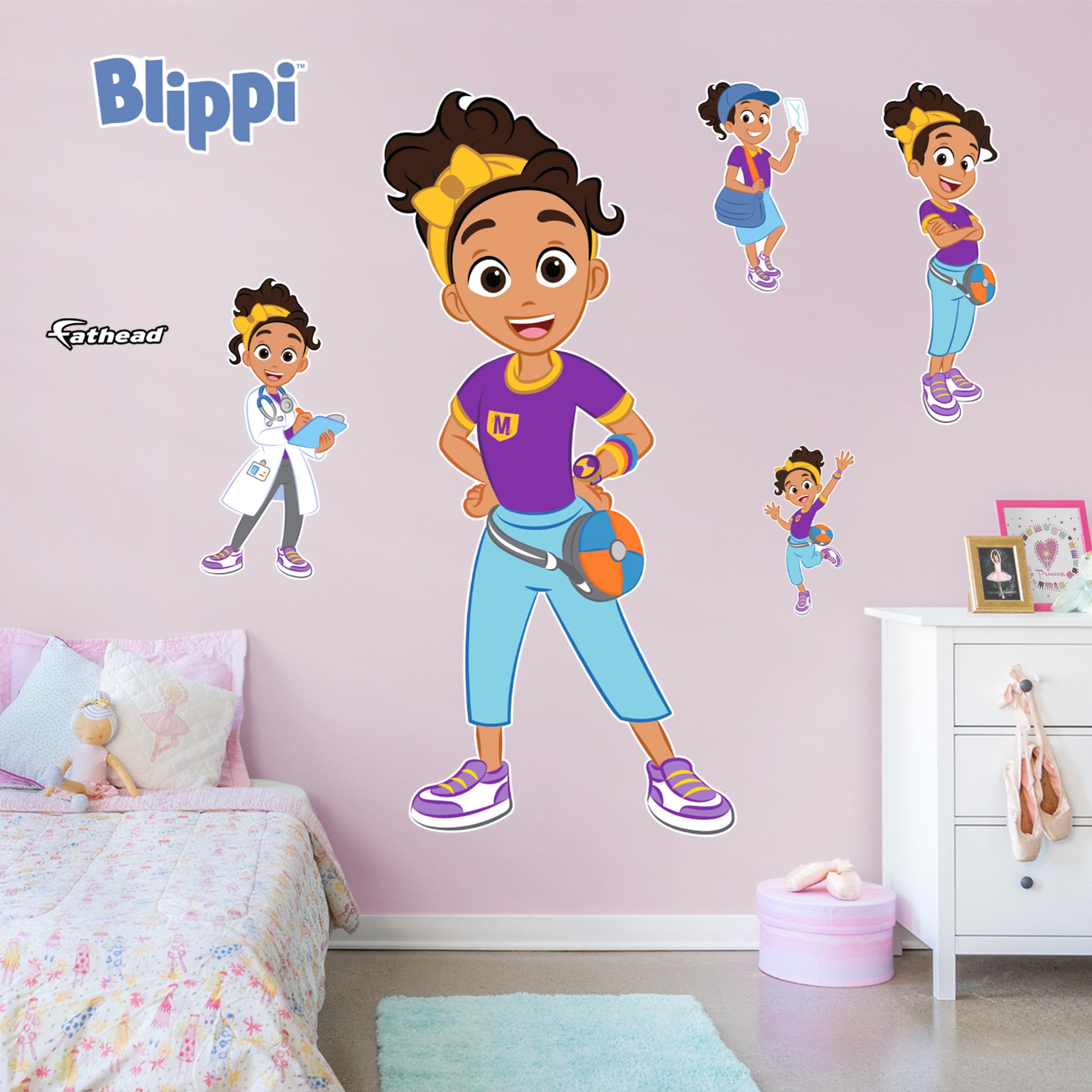 Life-Size Character +6 Decals  (35"W x 74"H) 