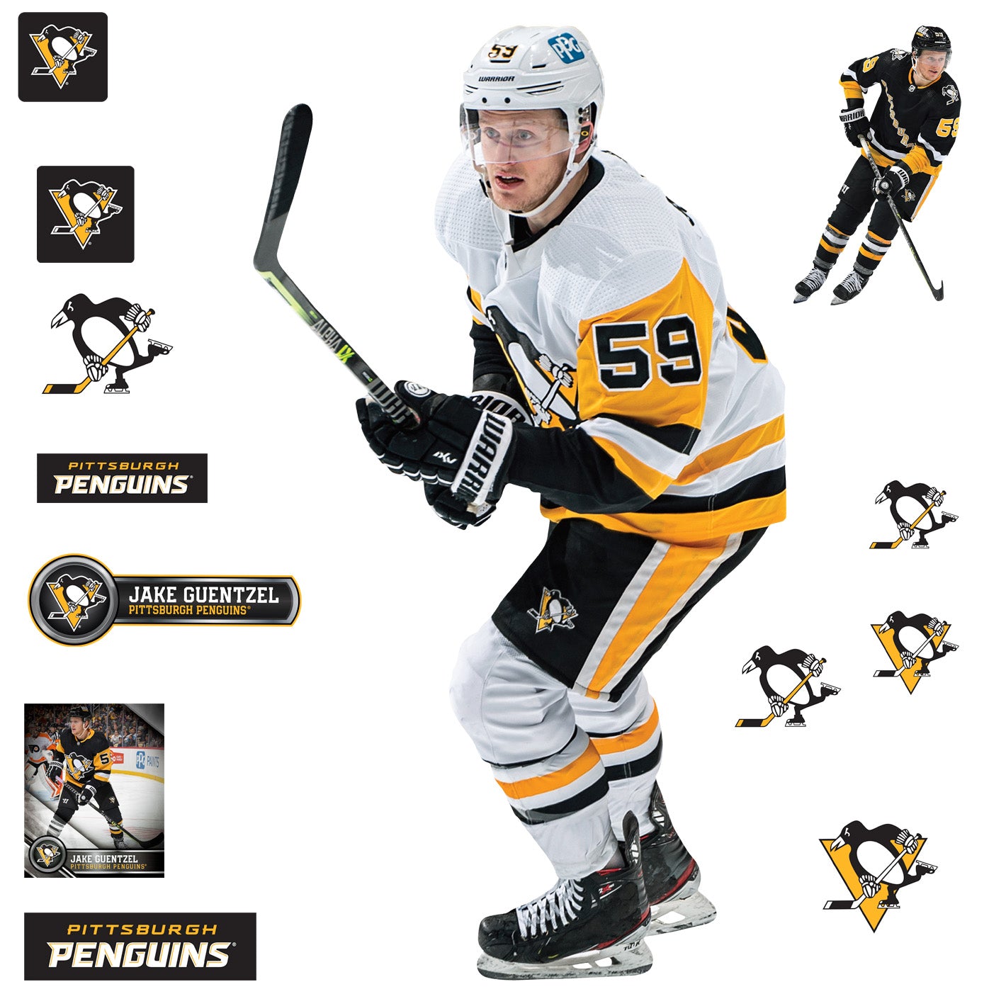 Jake Guentzel White Pittsburgh Penguins Autographed adidas 2020