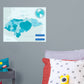 Maps of North America: Honduras Mural        -   Removable Wall   Adhesive Decal