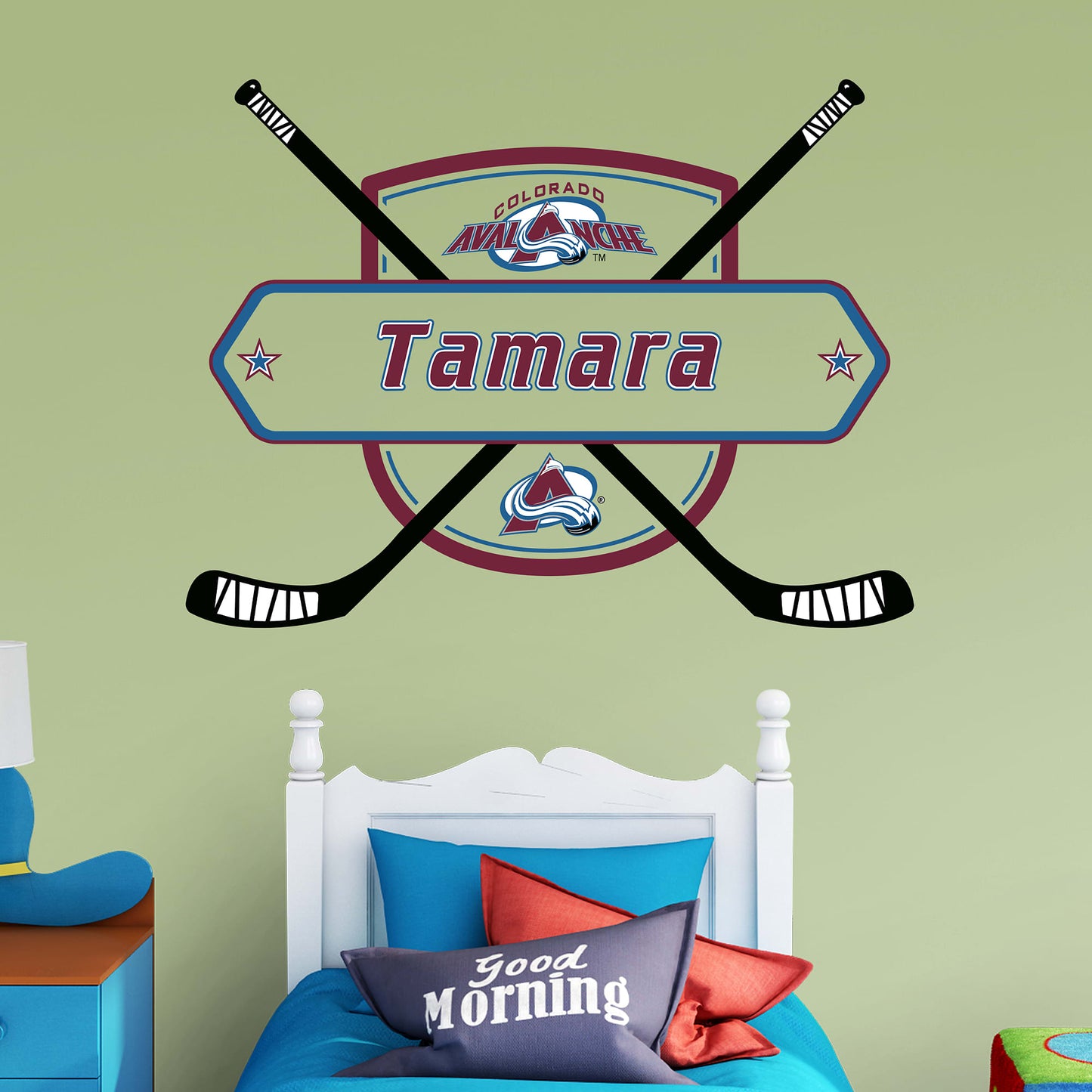 Colorado Avalanche: Personalized Name - Officially Licensed NHL Transfer Decal